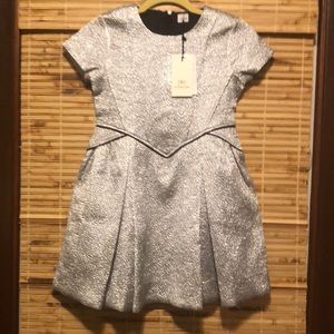 NWT No Added Sugar Girls’ size 9-10yrs Silver and Black Holiday/Party Dress